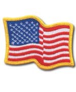 Custom "Wavy American Flag" Stock Patch
