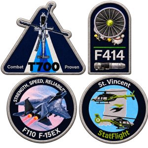 Custom 3" Embroidered Patch with UV Printing